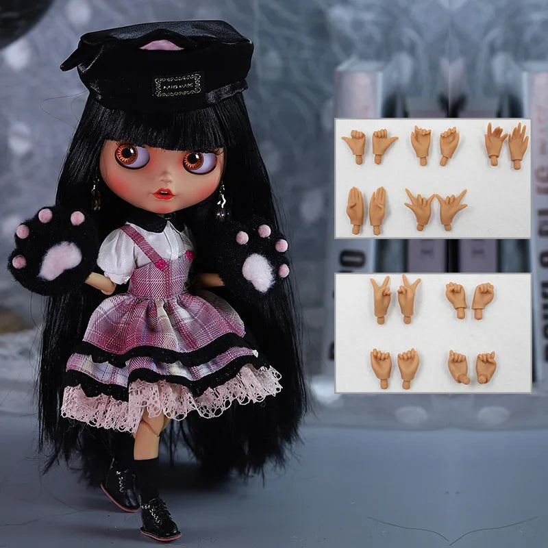 ICY DBS blyth doll 1/6 BJD Joint body Tan skin Matte Face 30cm on sale special price toy gift Anime Girl SD