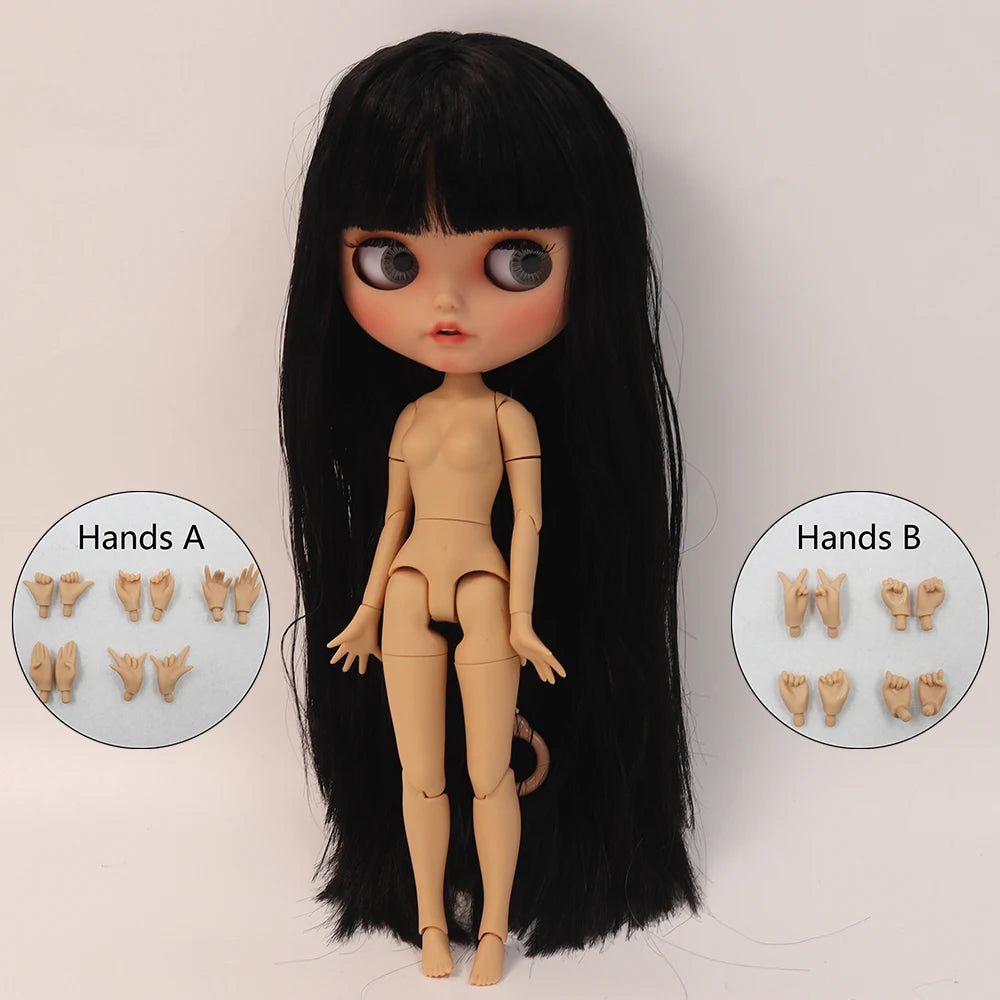 ICY DBS blyth doll 1/6 BJD Joint body Tan skin Matte Face 30cm on sale special price toy gift Anime Girl SD