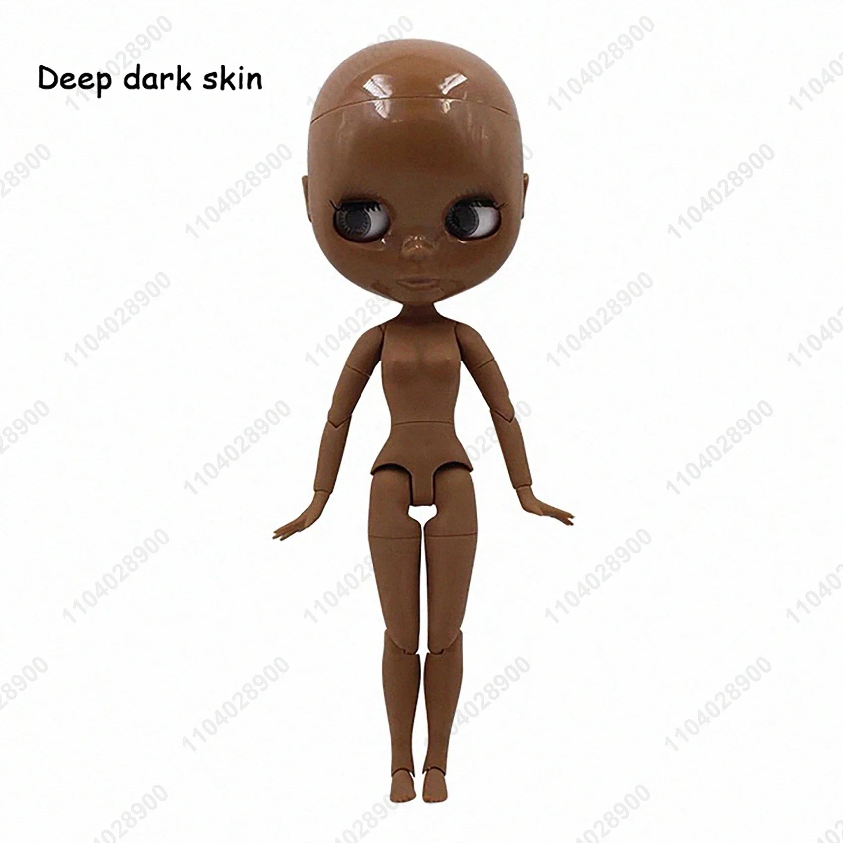 ICY DBS Blyth Doll 19 Joints 30cm 1/6 Scale BJD Body Bald Head No Wig Unpainted DIY Makeup Practice Costume Doll for Collectors