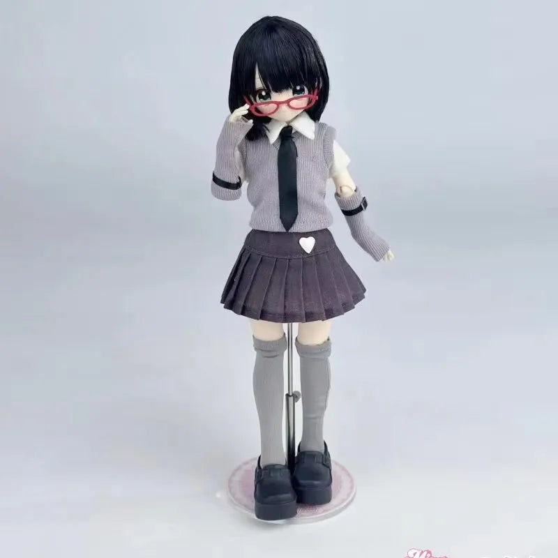 Don'T Touch My Bangs Series Smart Doll 1/6 Bjd Blind Box Ball Jointed Doll Mystery Box With Hair Figures Model Toy Diy Pose