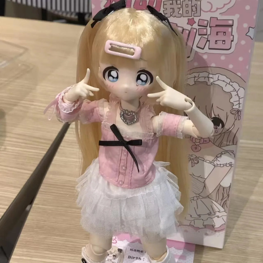Don'T Touch My Bangs Series Smart Doll 1/6 Bjd Blind Box Ball Jointed Doll Mystery Box With Hair Figures Model Toy Diy Pose