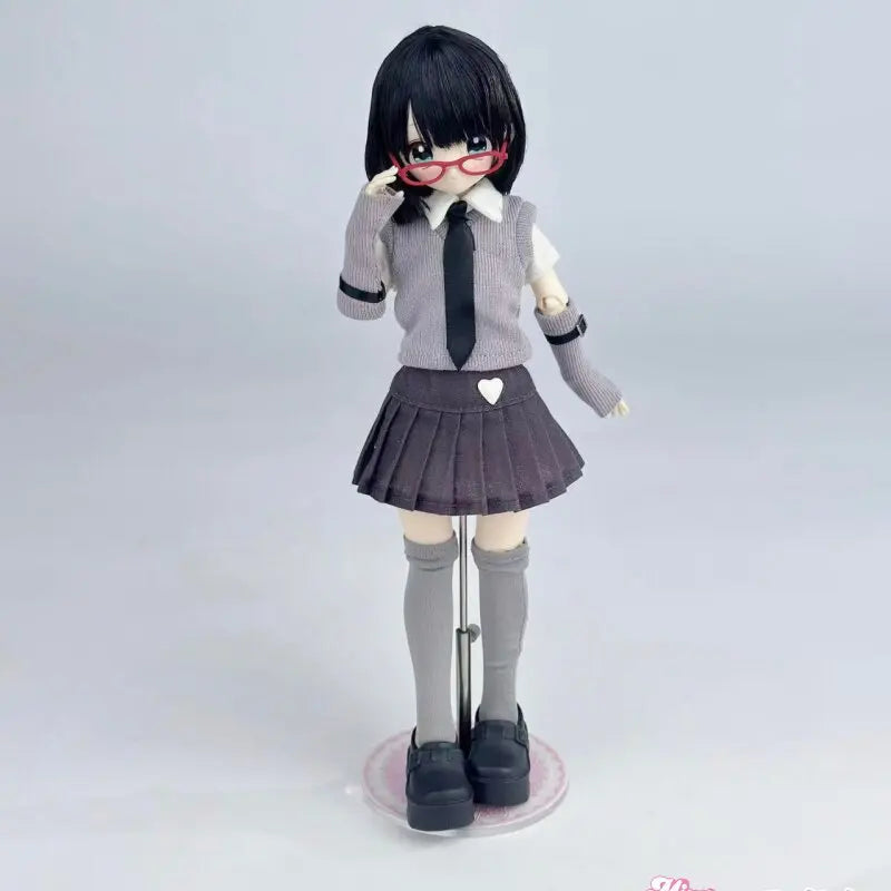 Don'T Touch My Bangs Series Smart Doll 1/6 Bjd Blind Box Ball Jointed Doll Mystery Box With Hair Figures Model Toy Diy Pose
