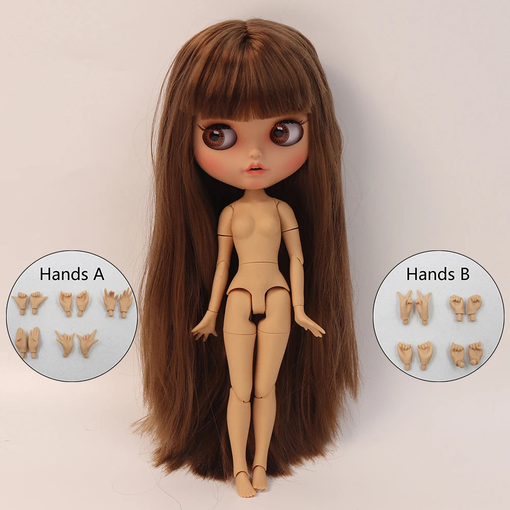 ICY DBS blyth doll 1/6 BJD Joint body Tan skin Matte Face 30cm on sale special price toy gift Anime Girl SD
