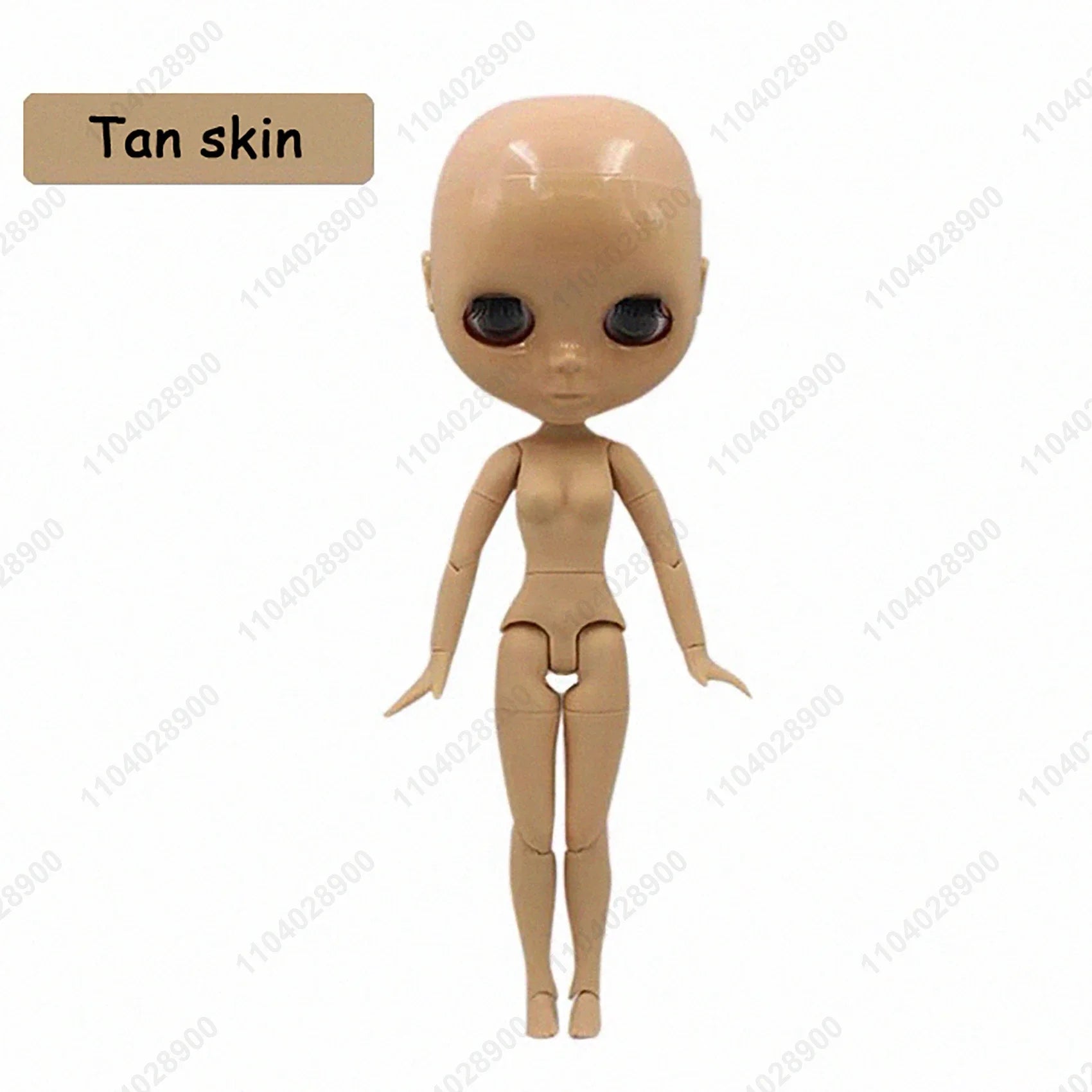 ICY DBS Blyth Doll 19 Joints 30cm 1/6 Scale BJD Body Bald Head No Wig Unpainted DIY Makeup Practice Costume Doll for Collectors