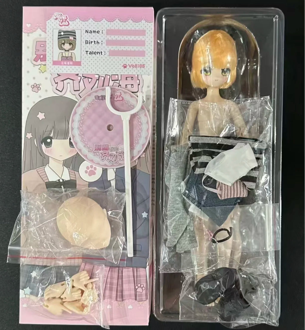 Don'T Touch My Bangs Series Smart Doll 1/6 Bjd Blind Box Ball Jointed Doll Mystery Box With Hair Figures Model Toy Diy Pose