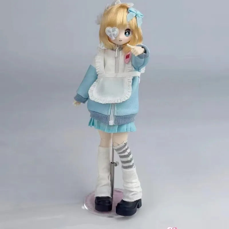 Don'T Touch My Bangs Series Smart Doll 1/6 Bjd Blind Box Ball Jointed Doll Mystery Box With Hair Figures Model Toy Diy Pose