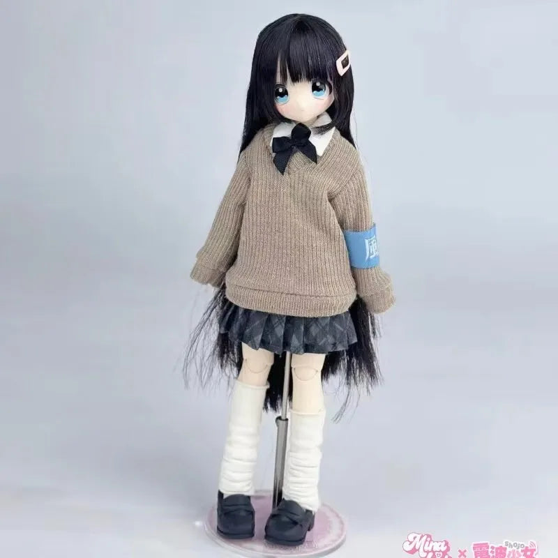 Don'T Touch My Bangs Series Smart Doll 1/6 Bjd Blind Box Ball Jointed Doll Mystery Box With Hair Figures Model Toy Diy Pose