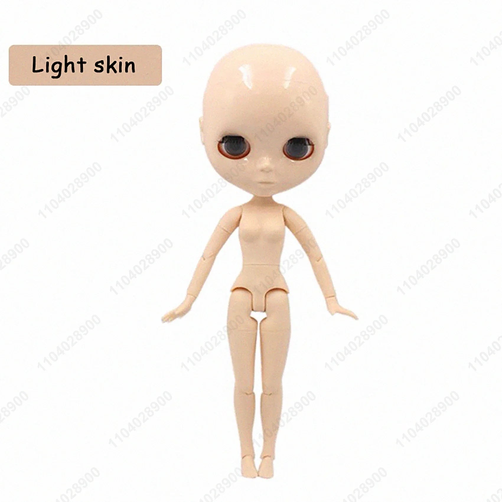 ICY DBS Blyth Doll 19 Joints 30cm 1/6 Scale BJD Body Bald Head No Wig Unpainted DIY Makeup Practice Costume Doll for Collectors