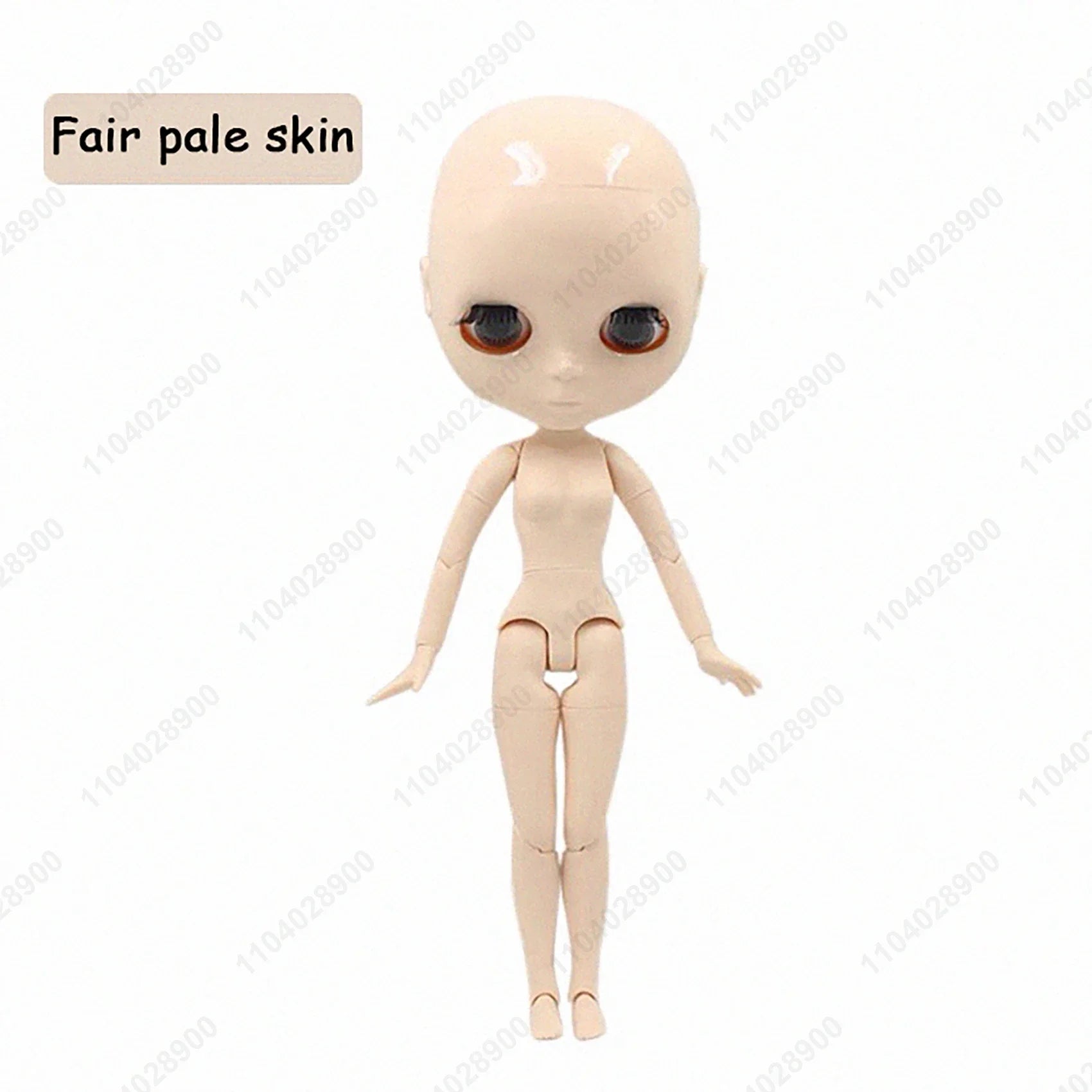 ICY DBS Blyth Doll 19 Joints 30cm 1/6 Scale BJD Body Bald Head No Wig Unpainted DIY Makeup Practice Costume Doll for Collectors