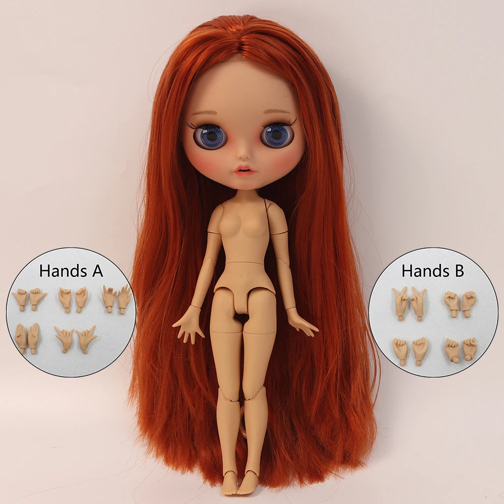 ICY DBS blyth doll 1/6 BJD Joint body Tan skin Matte Face 30cm on sale special price toy gift Anime Girl SD